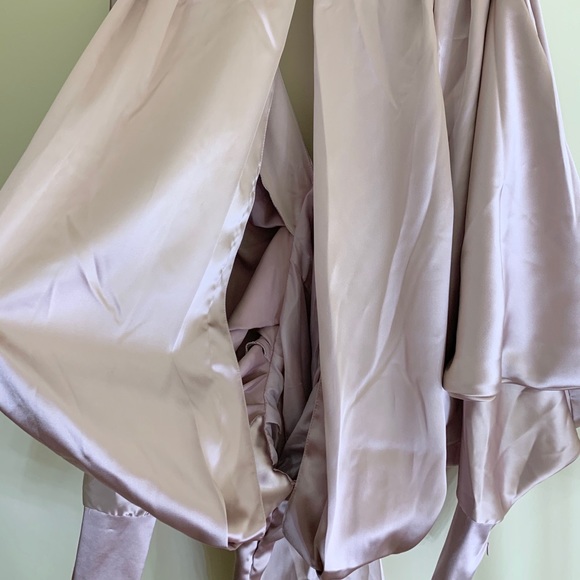 ASOS extreme Komono Midi Satin Dress Rose size 0 - Picture 9 of 12